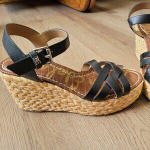 Sam Edelman Darlene Leather Wedge Heels